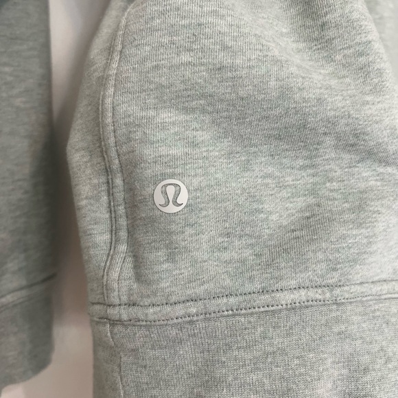 Lululemon All Yours Crew Terry Sweatshirt in Heathered Island Mist - Picture 6 of 10